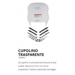 CUPOLINO TRASPARENTE ORIGINALE PIAGGIO BEVERLY 300-400 S ABS 2021