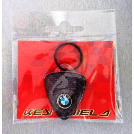 Portachiavi - 4R Key Shield Carbon con stemma 12mm Carbon Look Logo BMW