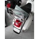 PORTAPACCHI POSTERIORE CROMATO BAULETTO VESPA GTS 125/250/300