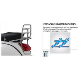 PORTAPACCHI POSTERIORE CROMATO BAULETTO VESPA GTS 125/250/300
