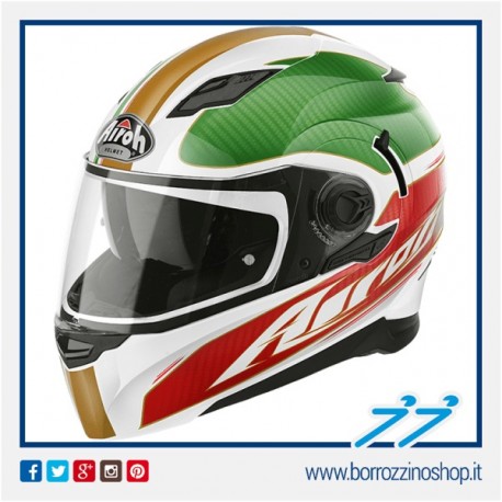 CASCO INTEGRALE AIROH MOVEMENT FAR GOLD GLOSS - TRICOLORE