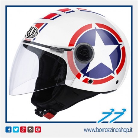 CASCO AIROH URBAN JET MALIBU STARS NEW 