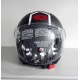 CASCO AIROH URBAN JET MALIBU PANZER BLACK MATT - NERO OPACO