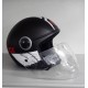CASCO AIROH URBAN JET MALIBU PANZER BLACK MATT - NERO OPACO