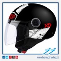 CASCO AIROH URBAN JET MALIBU PANZER BLACK MATT - NERO OPACO