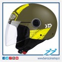 CASCO AIROH URBAN JET MALIBU PANZER GREEN MATT - VERDE OPACO