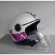 CASCO AIROH URBAN JET MALIBU PANZER WHITE GLOSS - BIANCO LUCIDO