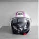 CASCO AIROH URBAN JET MALIBU PANZER WHITE GLOSS - BIANCO LUCIDO