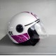 CASCO AIROH URBAN JET MALIBU PANZER WHITE GLOSS - BIANCO LUCIDO