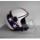 CASCO AIROH URBAN JET COMPACT HAZZARD WHITE GLOSS - BIANCO LUCIDO