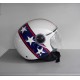 CASCO AIROH URBAN JET COMPACT HAZZARD WHITE GLOSS - BIANCO LUCIDO