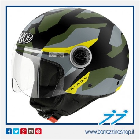 CASCO AIROH URBAN JET COMPACT CAMO GREEN MATT - VERDE OPACO
