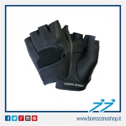 GUANTI ESTIVI GUANTO SCHIAFFO COLORE NERO MEZZE DITA IN PELLE TUCANO URBANO