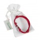 BRACCIALE VESPA "TOMBOLINO" ROSSO IN PELLE E ARGENTO