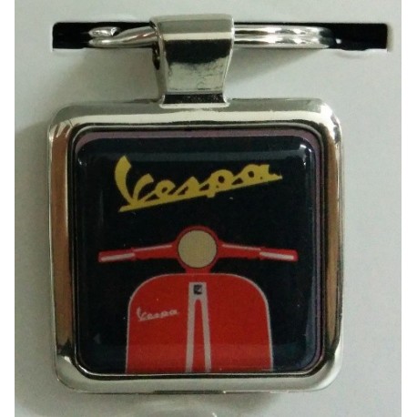PORTACHIAVI VESPA RESINA VESPA NERO ROSSO