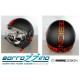 CASCO MOMO NEW FIGHTER FLUO NERO OPACO FROST / ARANCIO FLUO