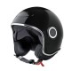 CASCO VESPA VJ1 - BLACK LUCIDO - NERO