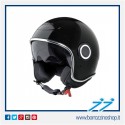 CASCO VESPA VJ1 - BLACK LUCIDO - NERO