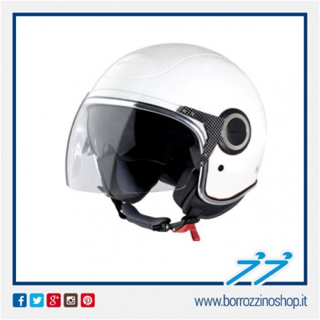 CASCO VESPA VJ - WHITE - BIANCO -