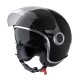 CASCO VESPA VJ - BLACK LUCIDO - NERO