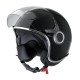CASCO VESPA VJ - BLACK LUCIDO - NERO