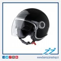 CASCO VESPA VJ - BLACK LUCIDO - NERO