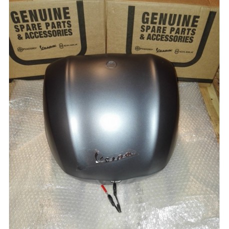 NUOVO BAULETTO ORIGINALE GRIGIO TITANIO 742 B VESPA SPRINT 50-125-150