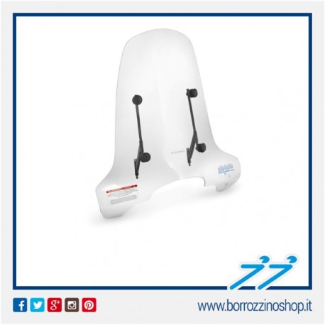 PARABREZZA ALTO TRASPARENTE ORIGINALE SCARABEO 50 -100 MY 2014 Cod: 2S000104