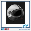 CASCO MOMODESIGN FIGHTER EVO BIANCO QUARZO LUCIDO DECAL NERA