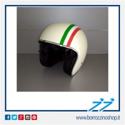 CASCO JET AWATECH ITALIA BIANCO PERLA CON VISIERINO PARASOLE