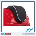 SCHIENALINO PER BAULETTO VESPA SPRINT 50 - 125 - 150 ORIGINALE VESPA COLORE NERO PROFILO BIANCO