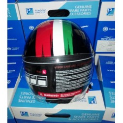 CASCO PIAGGIO STYLE D JET NERO LUCIDO - BLACK BRUSH