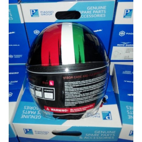 CASCO PIAGGIO STYLE D JET NERO LUCIDO - BLACK BRUSH