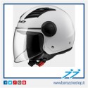 CASCO JET LS2 AIRFLOW BIANCO LUCIDO - WHITE GLOSS