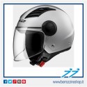 CASCO JET LS2 AIRFLOW GRIGIO LUCIDO - SILVER GLOSS