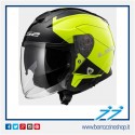 CASCO VISIERA LUNGA LS2 INFINITY BEYOND HI-VIS NERO GIALLO ALTA VISIBILITA' 