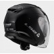 CASCO JET CON VISIERA LUNGA LS2 INFINITY NERO LUCIDO GLOSS BLACK DOPPIA VISIERA
