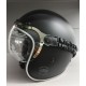 CASCO AIROH JET GARAGE ULTRA COMPATTO - FIBRA HPC NERO OPACO BLACK 