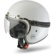 CASCO AIROH JET GARAGE ULTRA COMPATTO - FIBRA HPC - BIANCO WHITE 