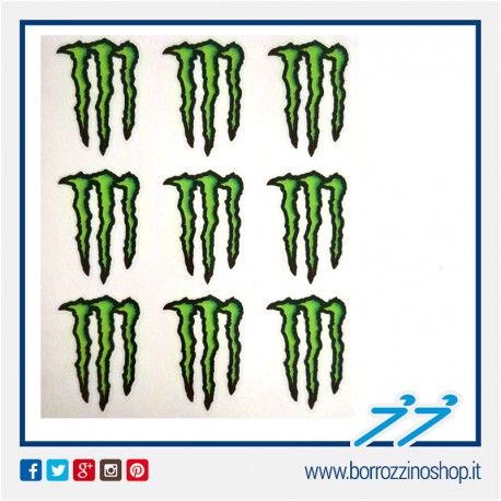 ADESIVO MONSTER ENERGY 9 PEZZI