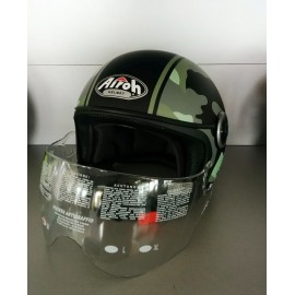 CASCO AIROH JET COMPACT MILITARY CPM70 GREEN GLOSS