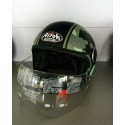 CASCO AIROH JET COMPACT MILITARY CPM70 GREEN GLOSS