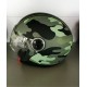 CASCO AIROH JET COMPACT MILITARY CPM70 GREEN GLOSS TAGLIA M 