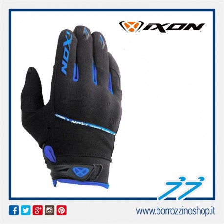 GUANTI ESTIVI MOTO SCOOTER IN TESSUTO - IXON RS LIFT HP NERO BLU
