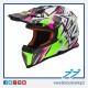 CASCO CROSS BAMBINO LS2 MX437J FAST MINI STRONG BIANCO VERDE ROSA - WHITE GREEN PINK