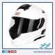 CASCO ORIGINE DELTA MODULARE BIANCO LUCIDO WHITE BLUETOOTH INTEGRATO