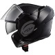 CASCO MODULARE - CONVERTIBILE LS2 FF399 VALIANT NERO OPACO MENTONIERA RIBALTABILE MATT BLACK