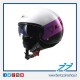 CASCO JET LS2 OF561 WAVE BEAT FLUO PINK - ROSA LUCIDO CON VISIERINO INTERNO PARASOLE