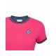 T-SHIRT V-STRIPES DONNA COLORE FUCSIA M/C