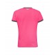 T-SHIRT V-STRIPES DONNA COLORE FUCSIA M/C